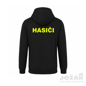 Jožák - Mikina černá "klokanka" HASIČI