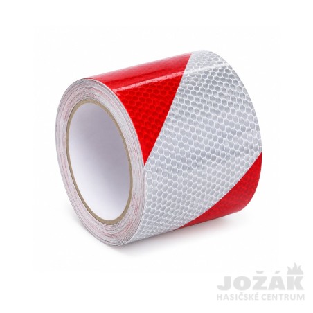 Páska - výstražná reflexní červenobílá | Hasičské centrum Jožák