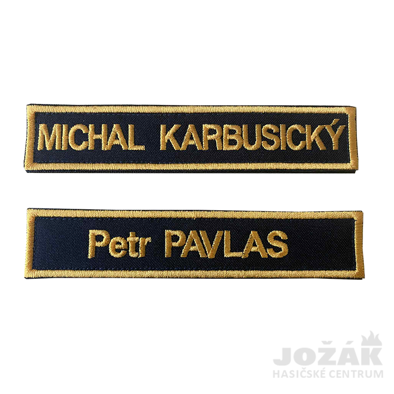 Jožák - Jmenovka vyšívaná k obleku PS II