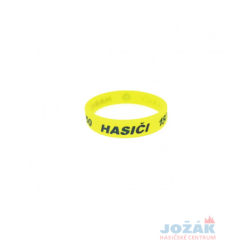Jožák - Náramek silikonový s nápisem HASIČI, neon, 18 cm