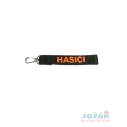 Jožák - Klíčenka černá s výšivkou HASIČI + karabina